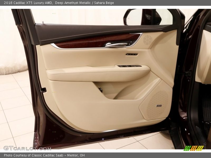 Deep Amethyst Metallic / Sahara Beige 2018 Cadillac XT5 Luxury AWD