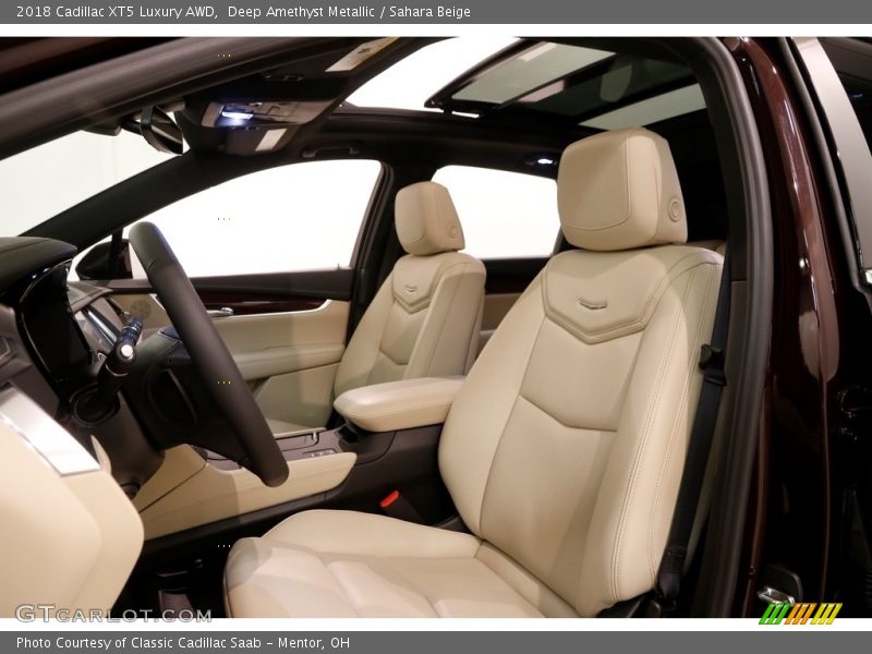 Deep Amethyst Metallic / Sahara Beige 2018 Cadillac XT5 Luxury AWD