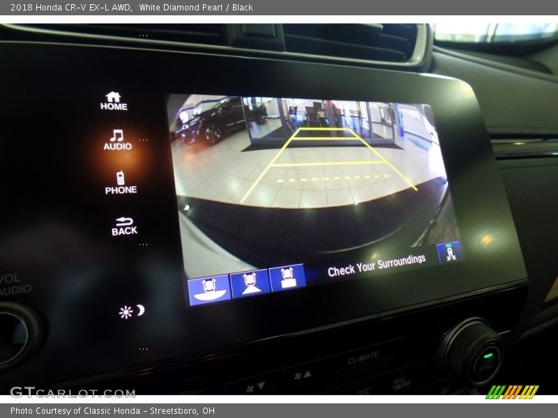 White Diamond Pearl / Black 2018 Honda CR-V EX-L AWD