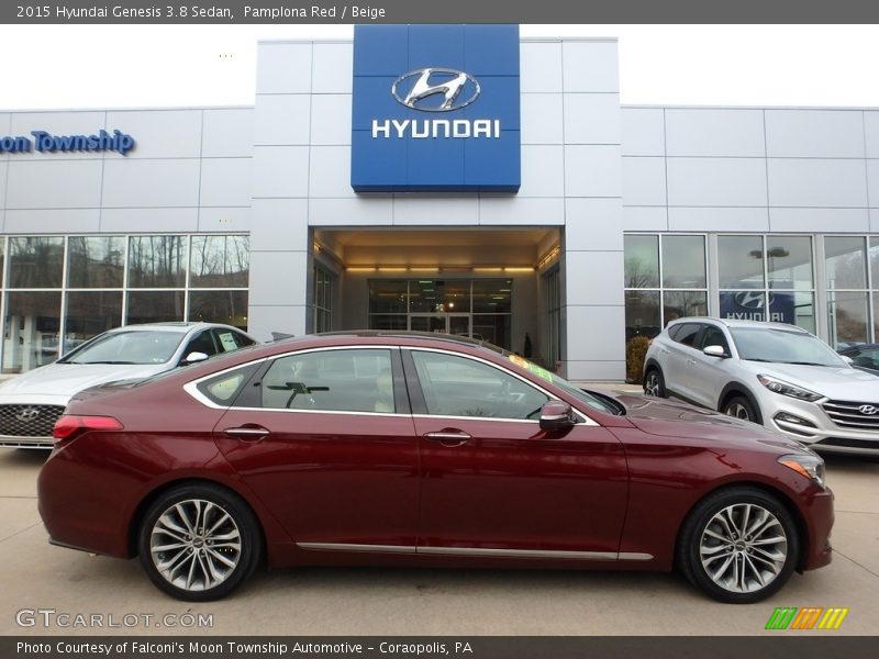 Pamplona Red / Beige 2015 Hyundai Genesis 3.8 Sedan