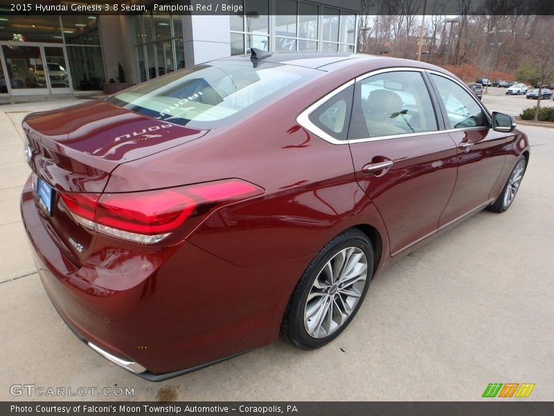 Pamplona Red / Beige 2015 Hyundai Genesis 3.8 Sedan