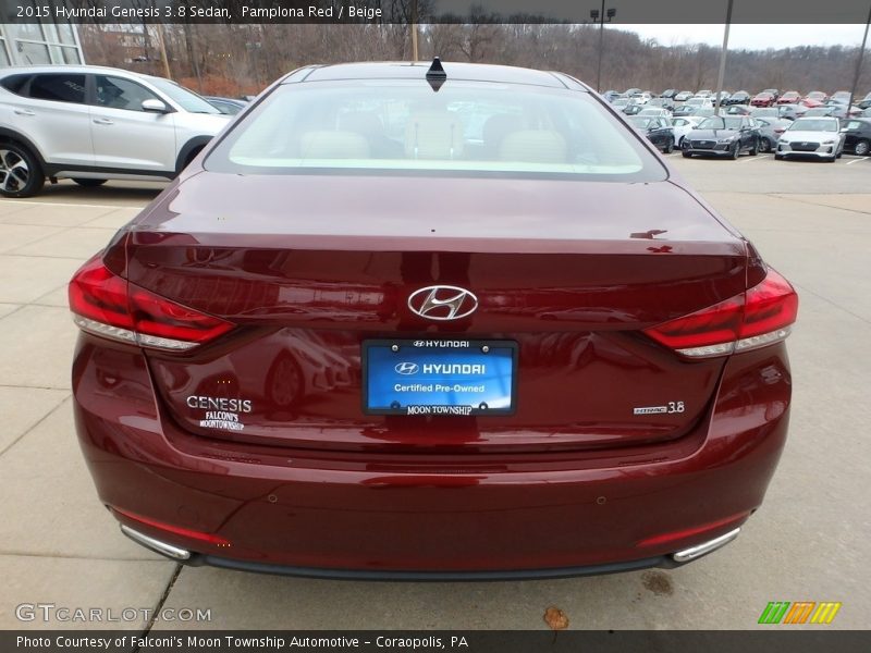 Pamplona Red / Beige 2015 Hyundai Genesis 3.8 Sedan