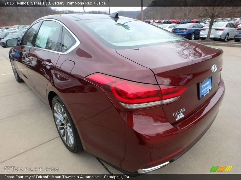 Pamplona Red / Beige 2015 Hyundai Genesis 3.8 Sedan