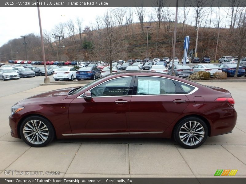 Pamplona Red / Beige 2015 Hyundai Genesis 3.8 Sedan
