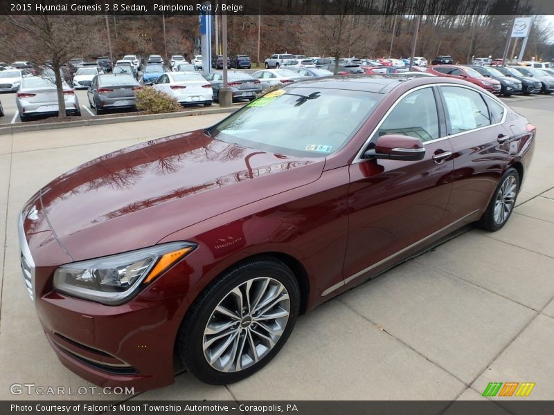 Pamplona Red / Beige 2015 Hyundai Genesis 3.8 Sedan