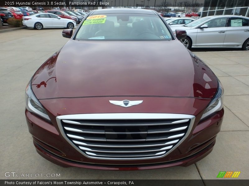 Pamplona Red / Beige 2015 Hyundai Genesis 3.8 Sedan
