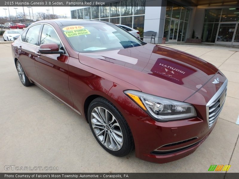 Pamplona Red / Beige 2015 Hyundai Genesis 3.8 Sedan