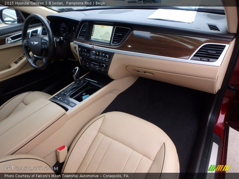 Pamplona Red / Beige 2015 Hyundai Genesis 3.8 Sedan