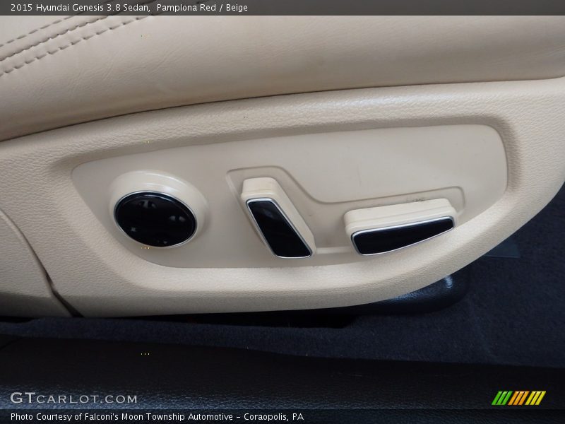 Pamplona Red / Beige 2015 Hyundai Genesis 3.8 Sedan