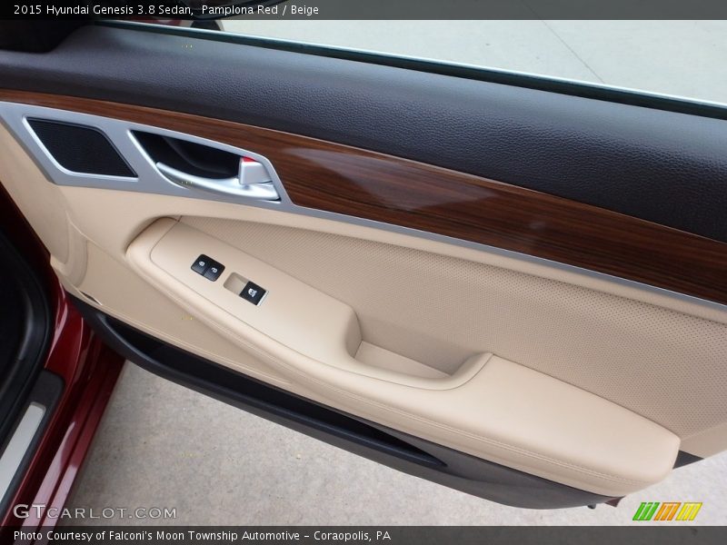 Pamplona Red / Beige 2015 Hyundai Genesis 3.8 Sedan