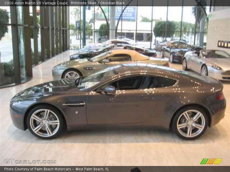 Meteorite Silver / Obsidian Black 2009 Aston Martin V8 Vantage Coupe