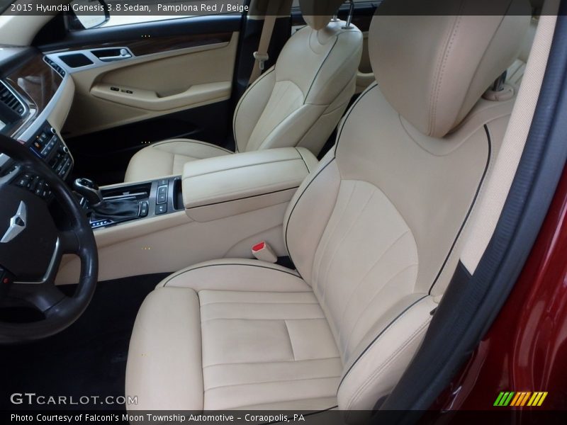 Pamplona Red / Beige 2015 Hyundai Genesis 3.8 Sedan