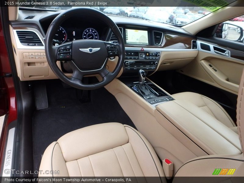 Pamplona Red / Beige 2015 Hyundai Genesis 3.8 Sedan
