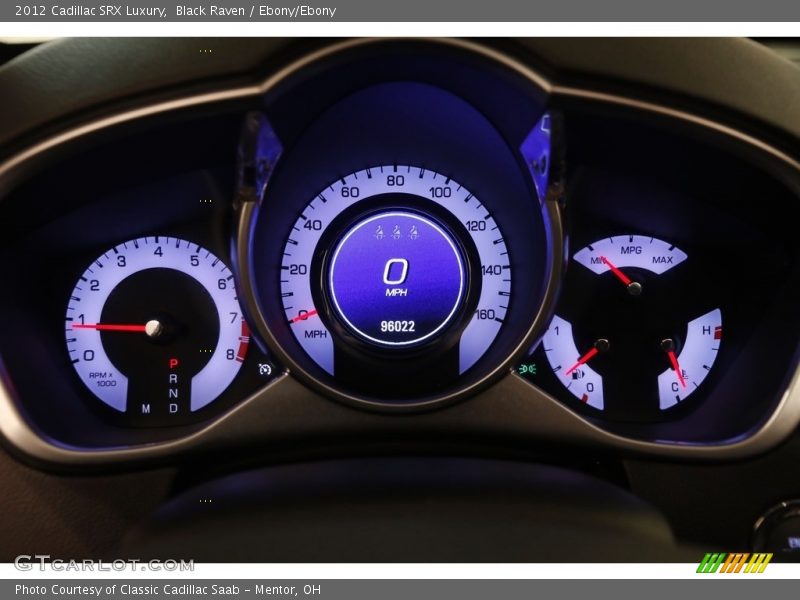 Black Raven / Ebony/Ebony 2012 Cadillac SRX Luxury