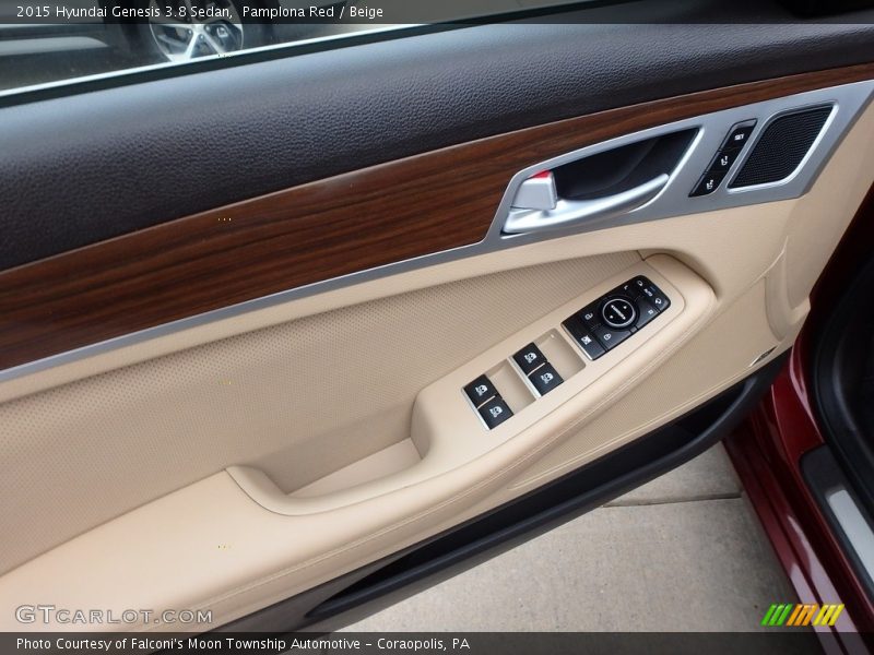 Pamplona Red / Beige 2015 Hyundai Genesis 3.8 Sedan