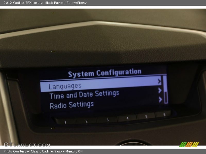 Black Raven / Ebony/Ebony 2012 Cadillac SRX Luxury