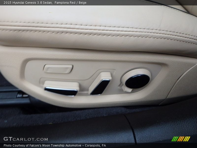 Pamplona Red / Beige 2015 Hyundai Genesis 3.8 Sedan