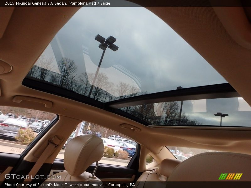 Pamplona Red / Beige 2015 Hyundai Genesis 3.8 Sedan