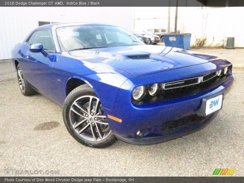 IndiGo Blue / Black 2018 Dodge Challenger GT AWD