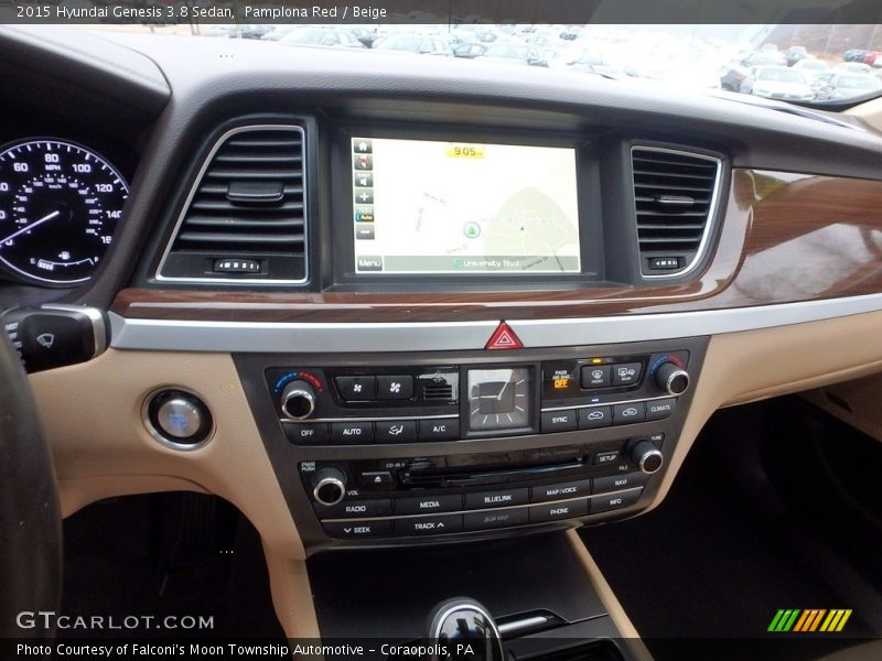 Pamplona Red / Beige 2015 Hyundai Genesis 3.8 Sedan