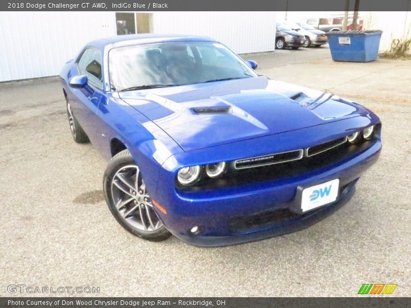 IndiGo Blue / Black 2018 Dodge Challenger GT AWD