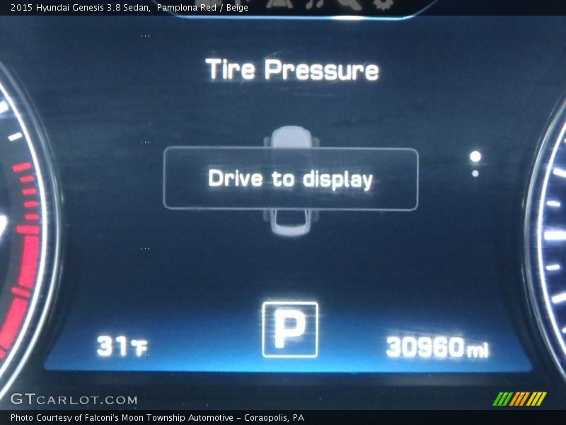 Pamplona Red / Beige 2015 Hyundai Genesis 3.8 Sedan