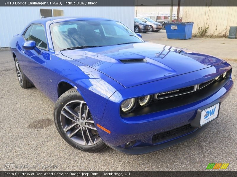 IndiGo Blue / Black 2018 Dodge Challenger GT AWD