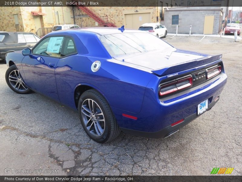 IndiGo Blue / Black 2018 Dodge Challenger GT AWD