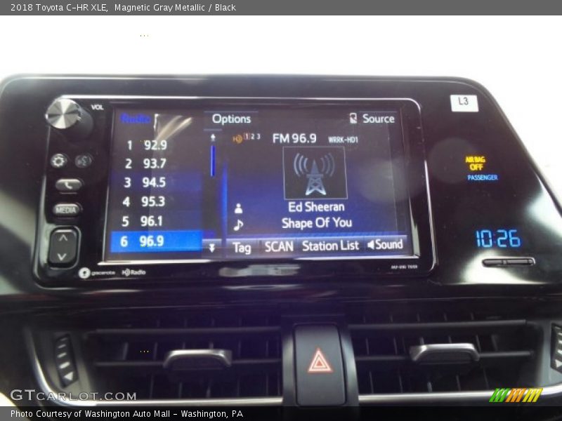 Magnetic Gray Metallic / Black 2018 Toyota C-HR XLE