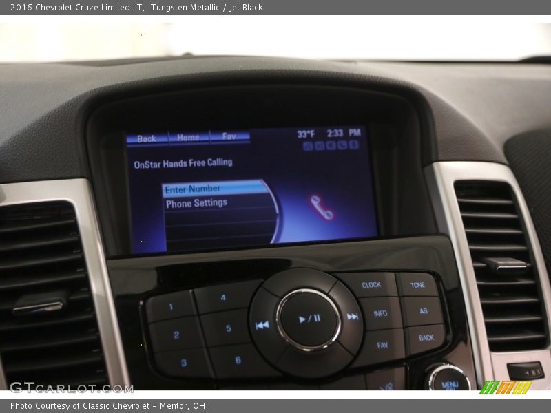 Tungsten Metallic / Jet Black 2016 Chevrolet Cruze Limited LT
