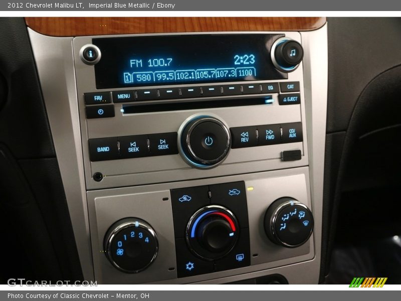 Imperial Blue Metallic / Ebony 2012 Chevrolet Malibu LT