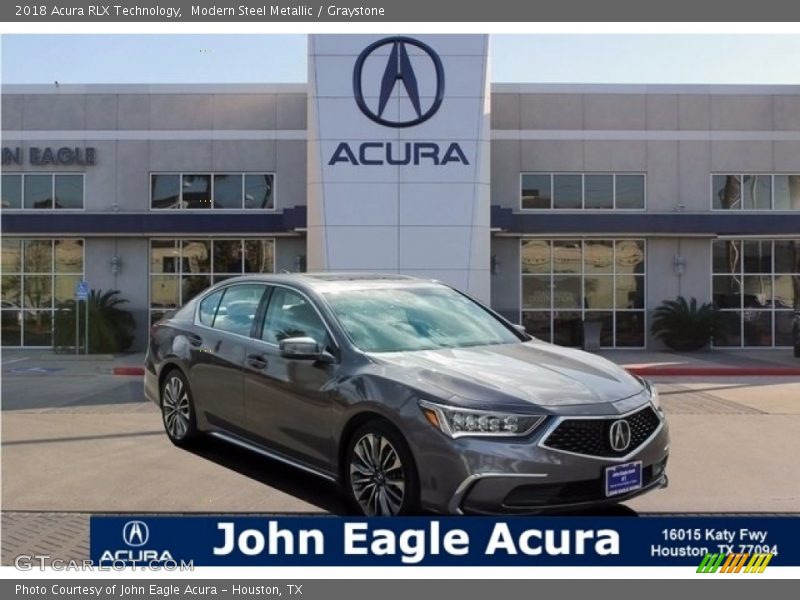 Modern Steel Metallic / Graystone 2018 Acura RLX Technology