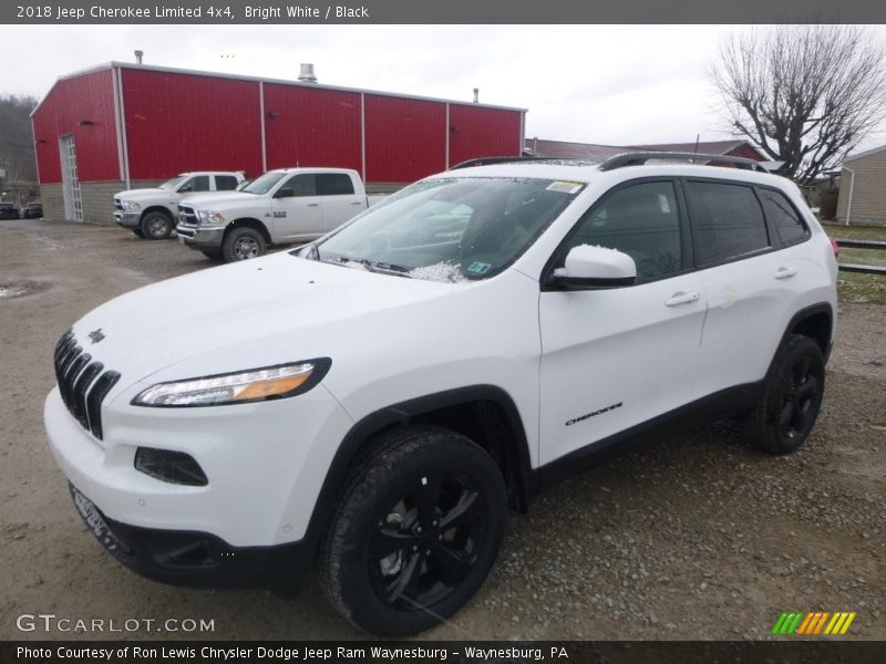 Bright White / Black 2018 Jeep Cherokee Limited 4x4
