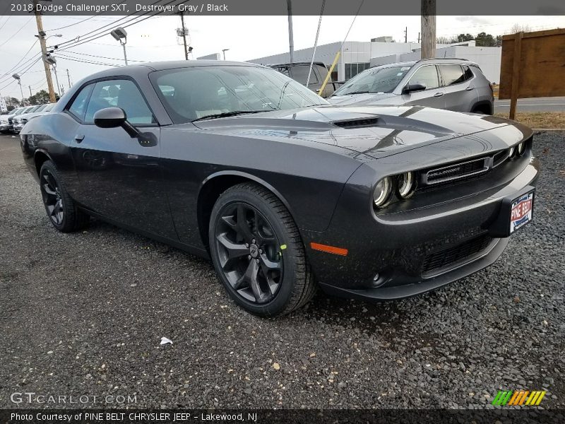 Destroyer Gray / Black 2018 Dodge Challenger SXT
