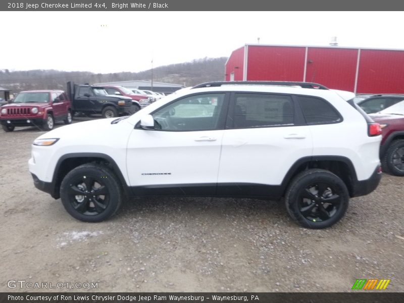 Bright White / Black 2018 Jeep Cherokee Limited 4x4