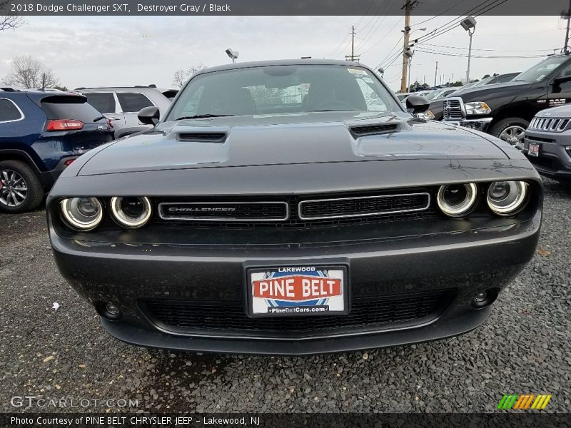 Destroyer Gray / Black 2018 Dodge Challenger SXT