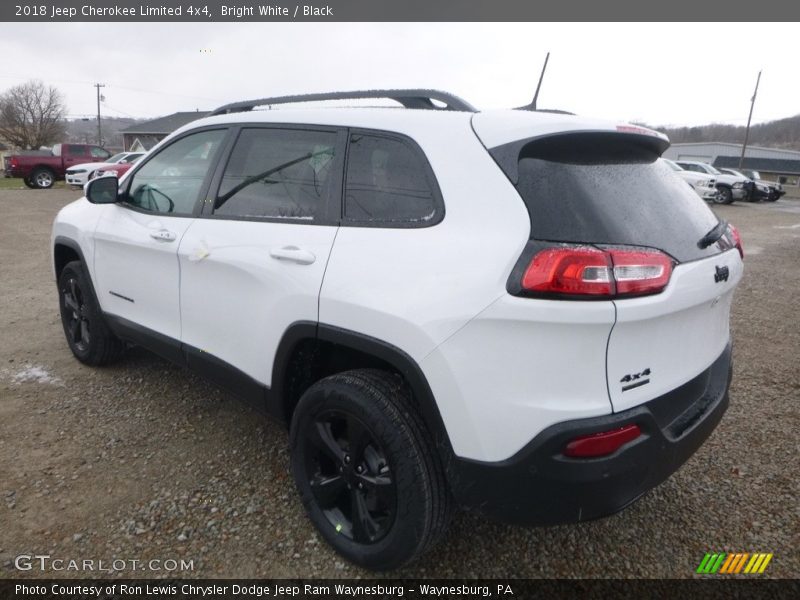 Bright White / Black 2018 Jeep Cherokee Limited 4x4