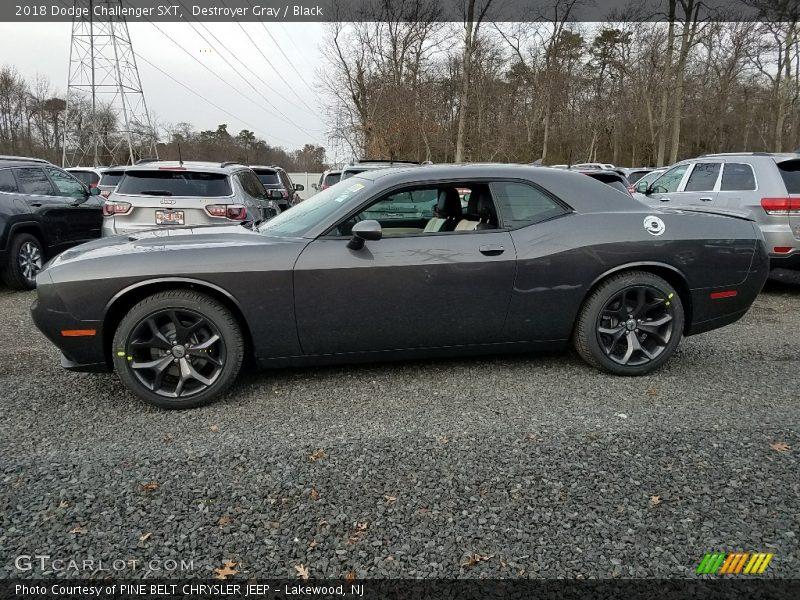 Destroyer Gray / Black 2018 Dodge Challenger SXT