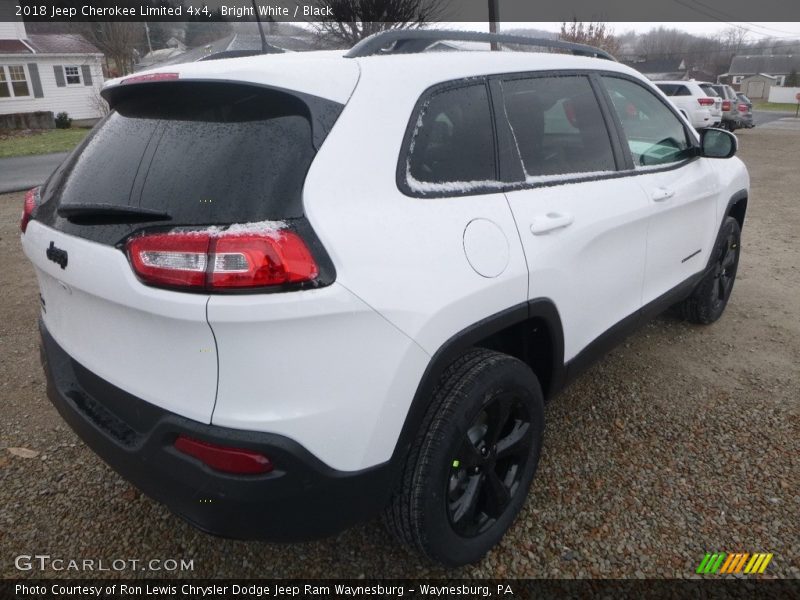 Bright White / Black 2018 Jeep Cherokee Limited 4x4