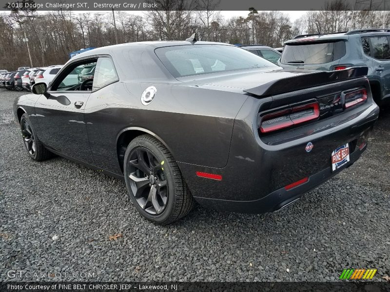 Destroyer Gray / Black 2018 Dodge Challenger SXT