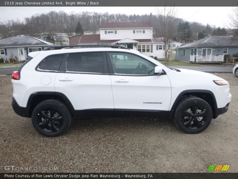 Bright White / Black 2018 Jeep Cherokee Limited 4x4