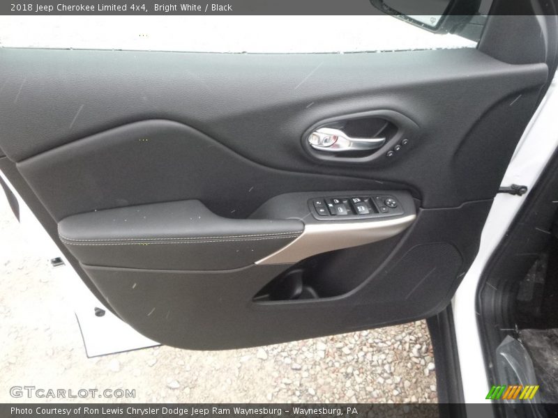 Bright White / Black 2018 Jeep Cherokee Limited 4x4