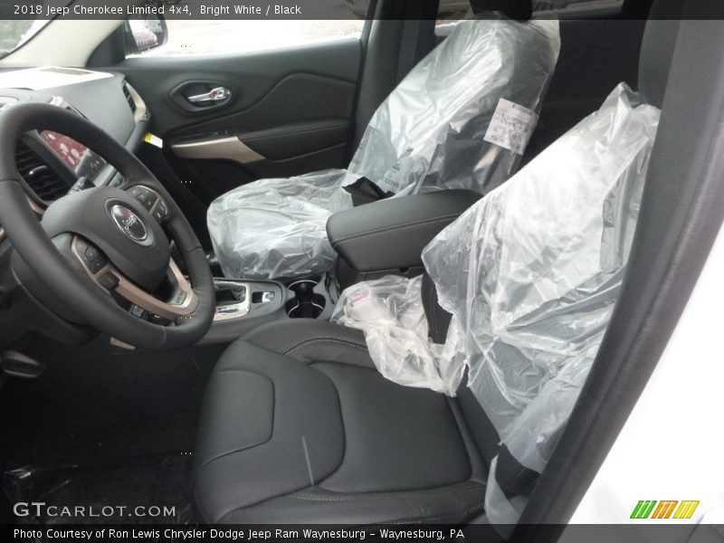 Bright White / Black 2018 Jeep Cherokee Limited 4x4