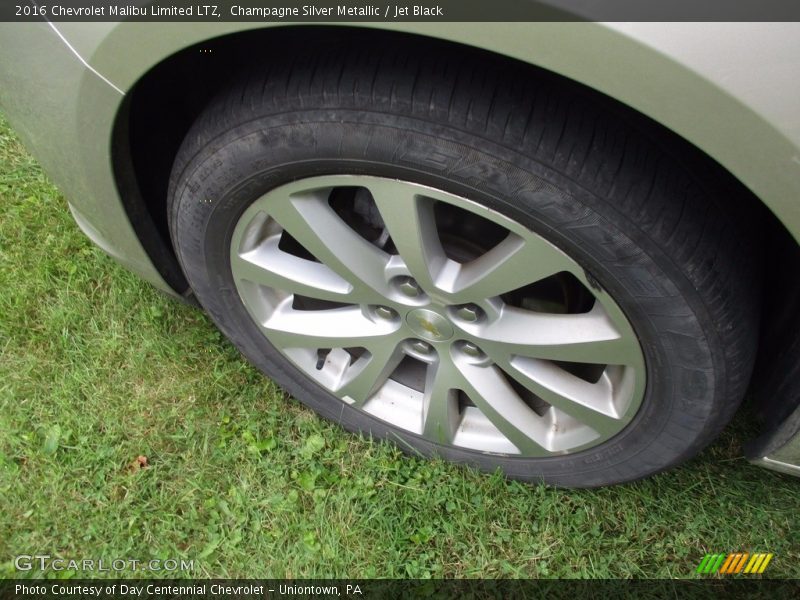 Champagne Silver Metallic / Jet Black 2016 Chevrolet Malibu Limited LTZ