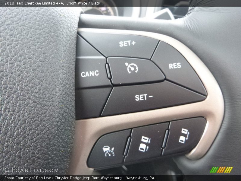 Bright White / Black 2018 Jeep Cherokee Limited 4x4