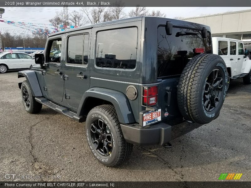 Black / Black 2018 Jeep Wrangler Unlimited Altitude 4x4