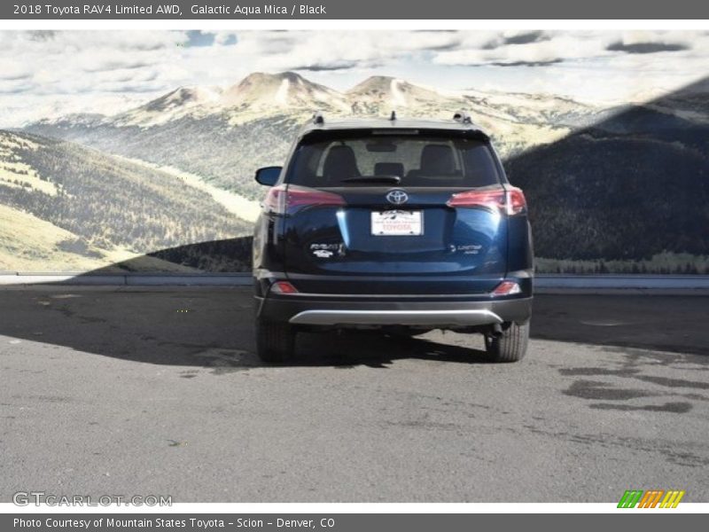 Galactic Aqua Mica / Black 2018 Toyota RAV4 Limited AWD