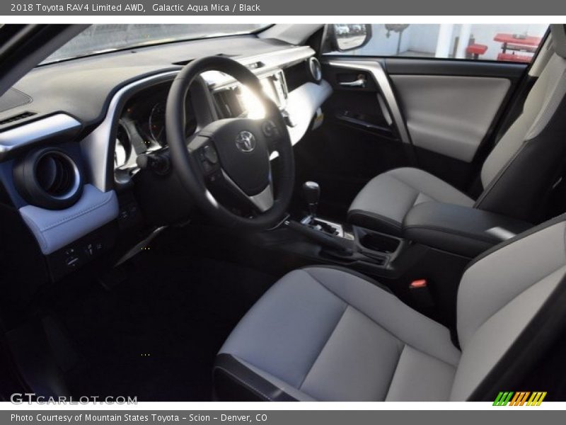 Galactic Aqua Mica / Black 2018 Toyota RAV4 Limited AWD
