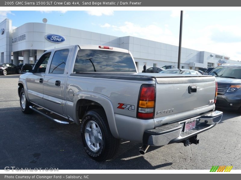 Sand Beige Metallic / Dark Pewter 2005 GMC Sierra 1500 SLT Crew Cab 4x4