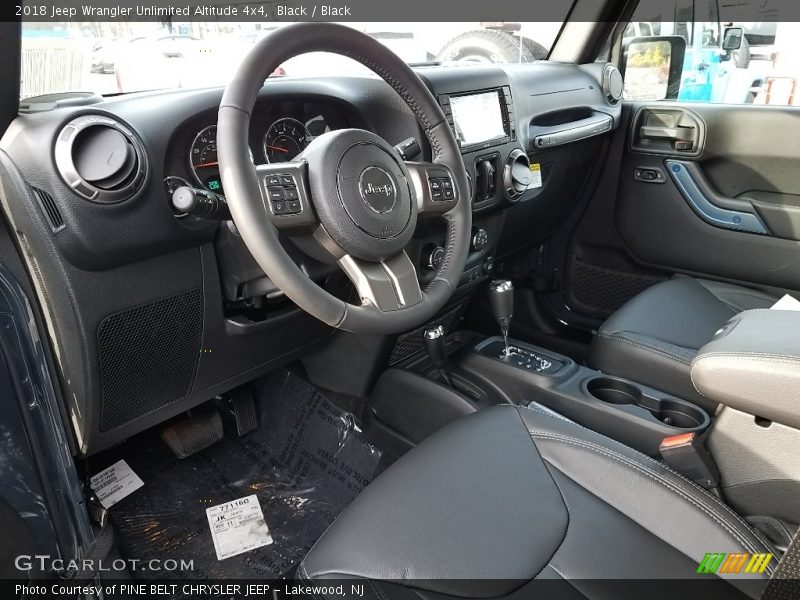 Black / Black 2018 Jeep Wrangler Unlimited Altitude 4x4